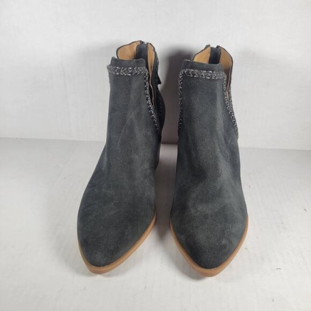 Dolce Vita Dylan Dark Grey Western Casual Feminine Suede Bootie Size 6.5 - Picture 2 of 7